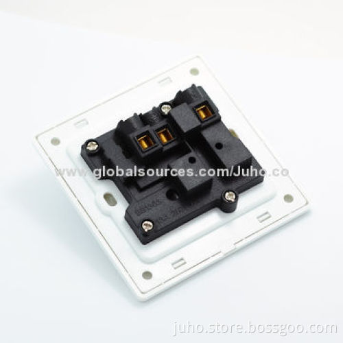 13A Wall Switch and Socket, I Gang with a light, British Type